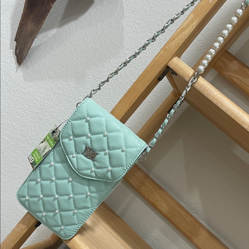 Badgley Mishka Festival Mint Quilted Crossbody Bag